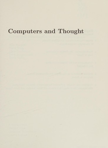 Computers and thought