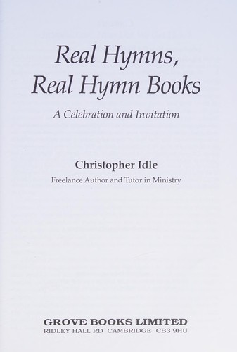 Real Hymns, Real Hymn Books