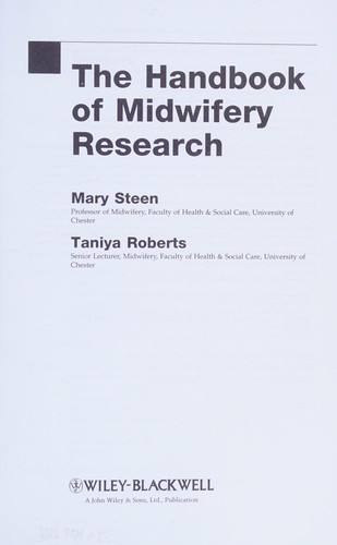 The handbook of midwifery research