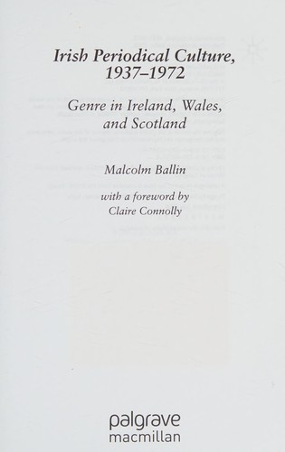 Irish Periodical Culture, 1937-1972