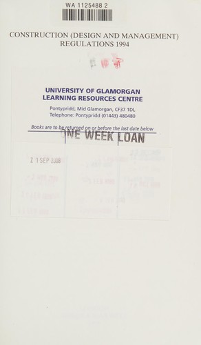Construction Design and Management Regulations, 1994
