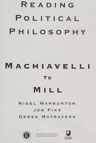 Reading Political Philosophy