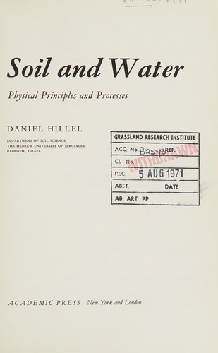 Soil and water