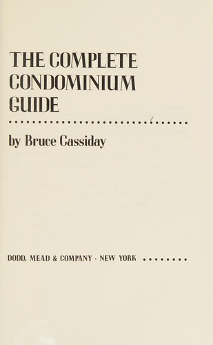 The complete condominium guide