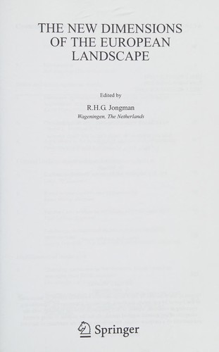 The New Dimensions of the European Landscape
