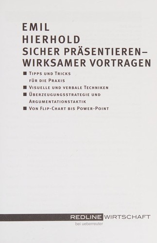 Sicher präsentieren - wirksamer vortragen