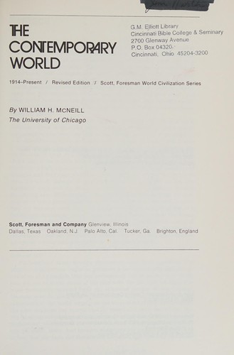 The Contemporary World