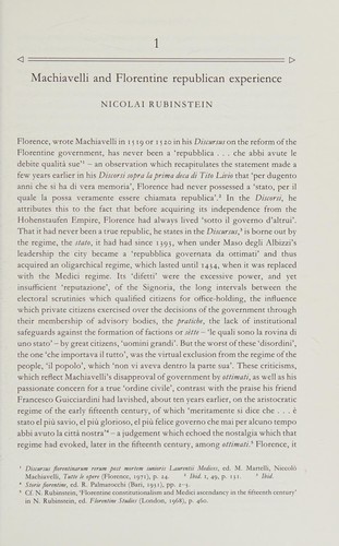 Machiavelli and Republicanism