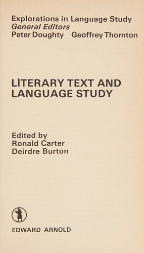 Literary text and language study
