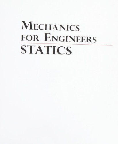 Mechanics for engineers