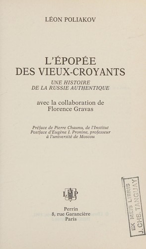 L' épopée des vieux-croyants
