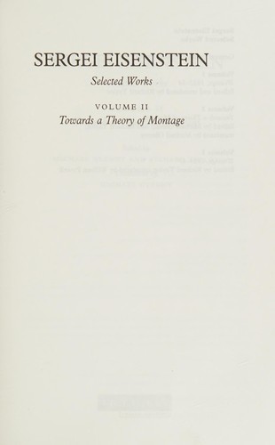 Sergei Eisenstein: Selected Works