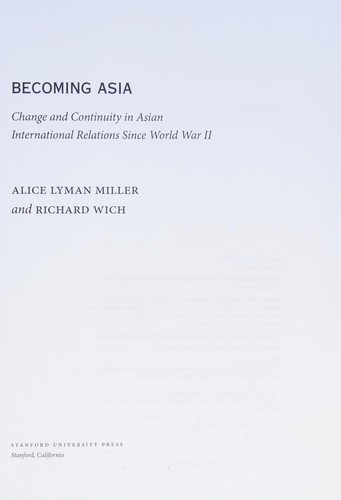 Becoming Asia