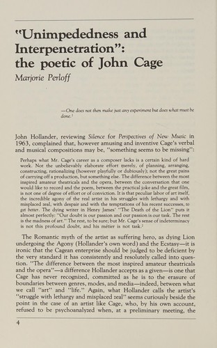 A John Cage reader