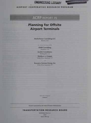Planning for Offsite Airport Terminals