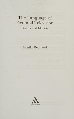 The language of fictional television