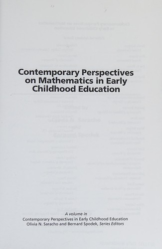 Contemporary Perspectives on Mathematics in Early Childhood Education
