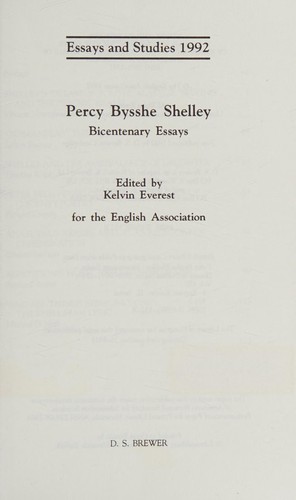 Percy Bysshe Shelley