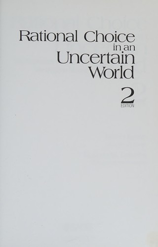 Rational Choice in an Uncertain World