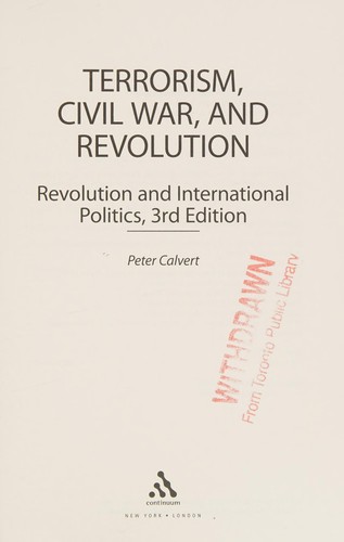 Terrorism, Civil War, and Revolution