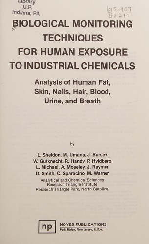 Biological Monitoring Techniques for Human Exposure to Industrial Chemicals