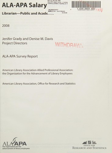 ALA-APA Salary Survey