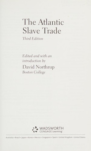 The Atlantic slave trade