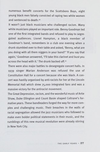 John Coltrane: Jazz, Racism and Resistance