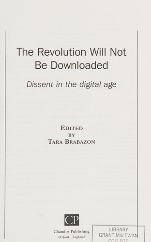 The Revolution Will Not Be Downloaded