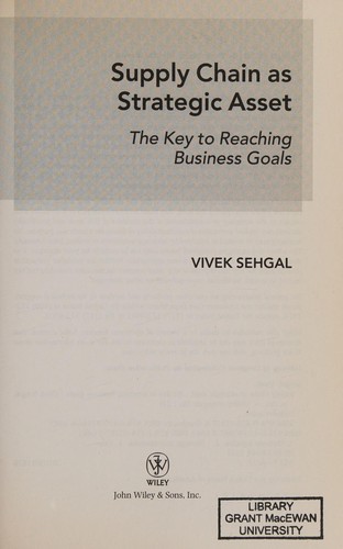 Supply chain as strategic asset