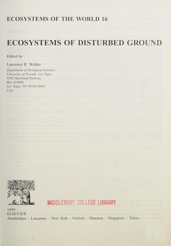 Ecosystems of disturbed ground