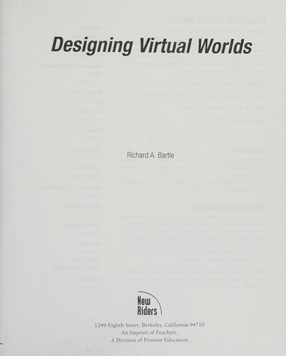 Designing virtual worlds