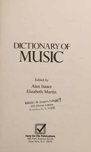 Dictionary of music
