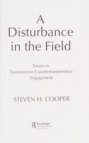 A disturbance in the field