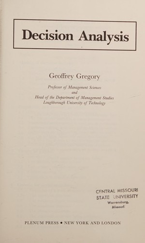Decision analysis