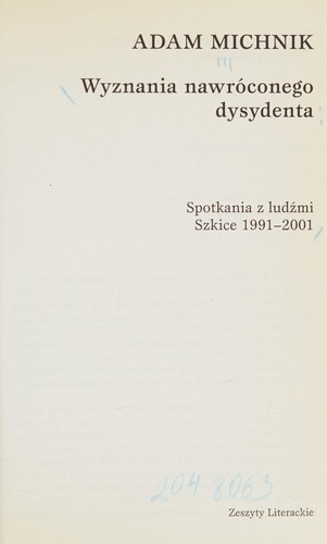 Wyznania nawróconego dysydenta