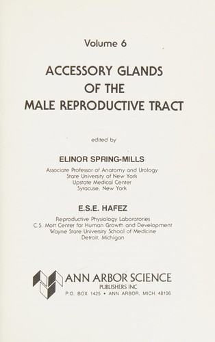 Accessory Glands of the Male Reproductive Tract