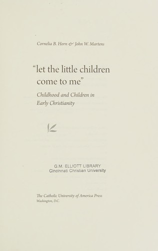 Let the little children come to me