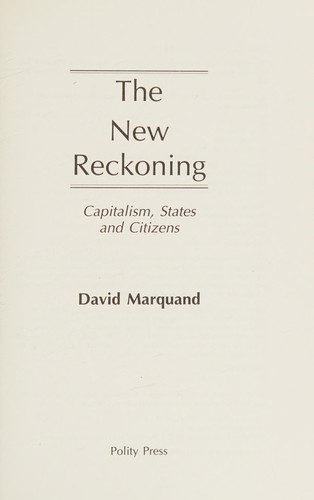 The new reckoning