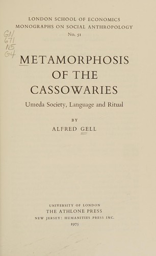 Metamorphosis of the cassowaries