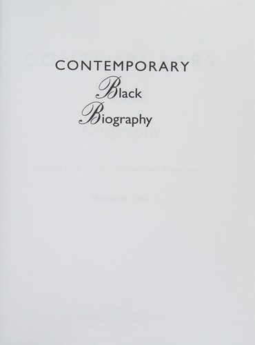 Contemporary Black Biography