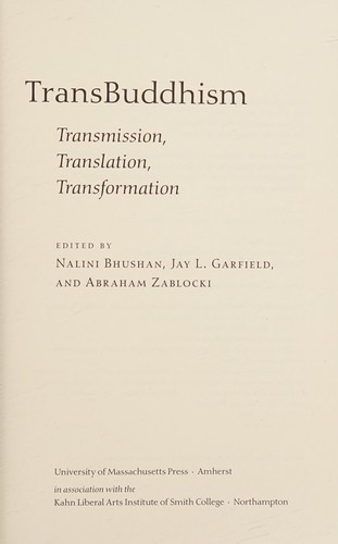 TransBuddhism: transmission, translation, transformation