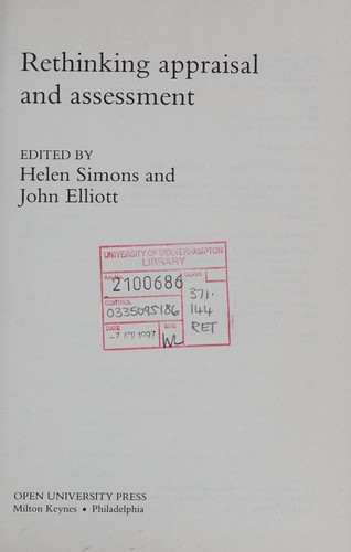 Rethinking appraisal and assessment