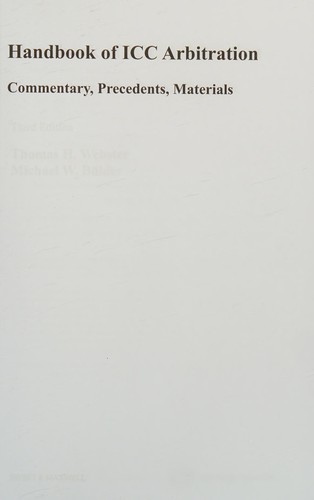Handbook of ICC Arbitration