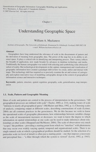 Generalisation of Geographic Modelling and Application