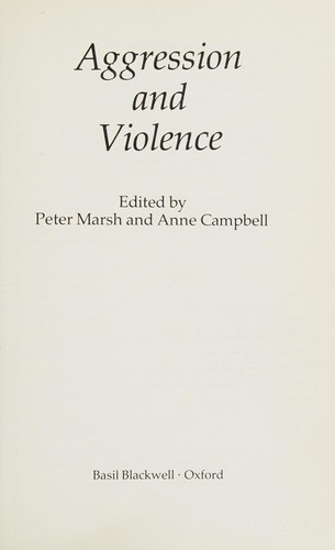 Aggression and violence
