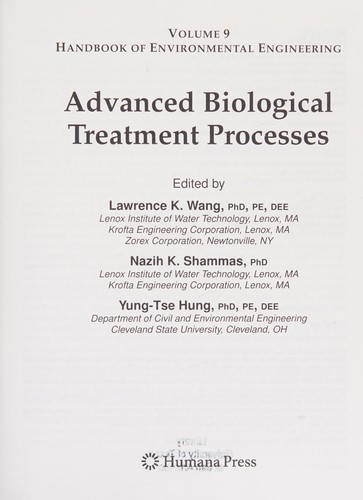 Advanced Biological Treatment Processes