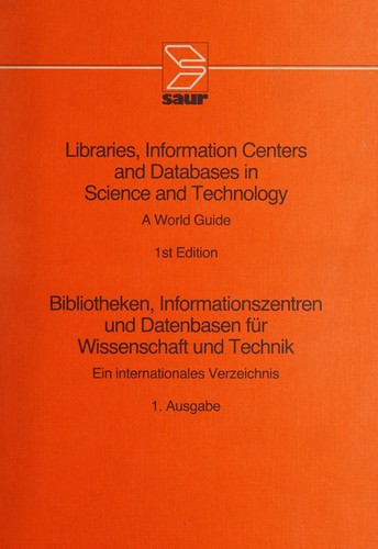 Libraries, Information Centres and Databases in Science and Technology
