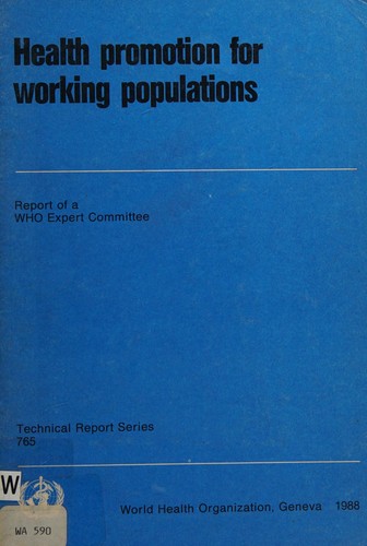 Health Promotion for Working Populations