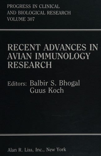 Recent Advances in Avian Immunology Research